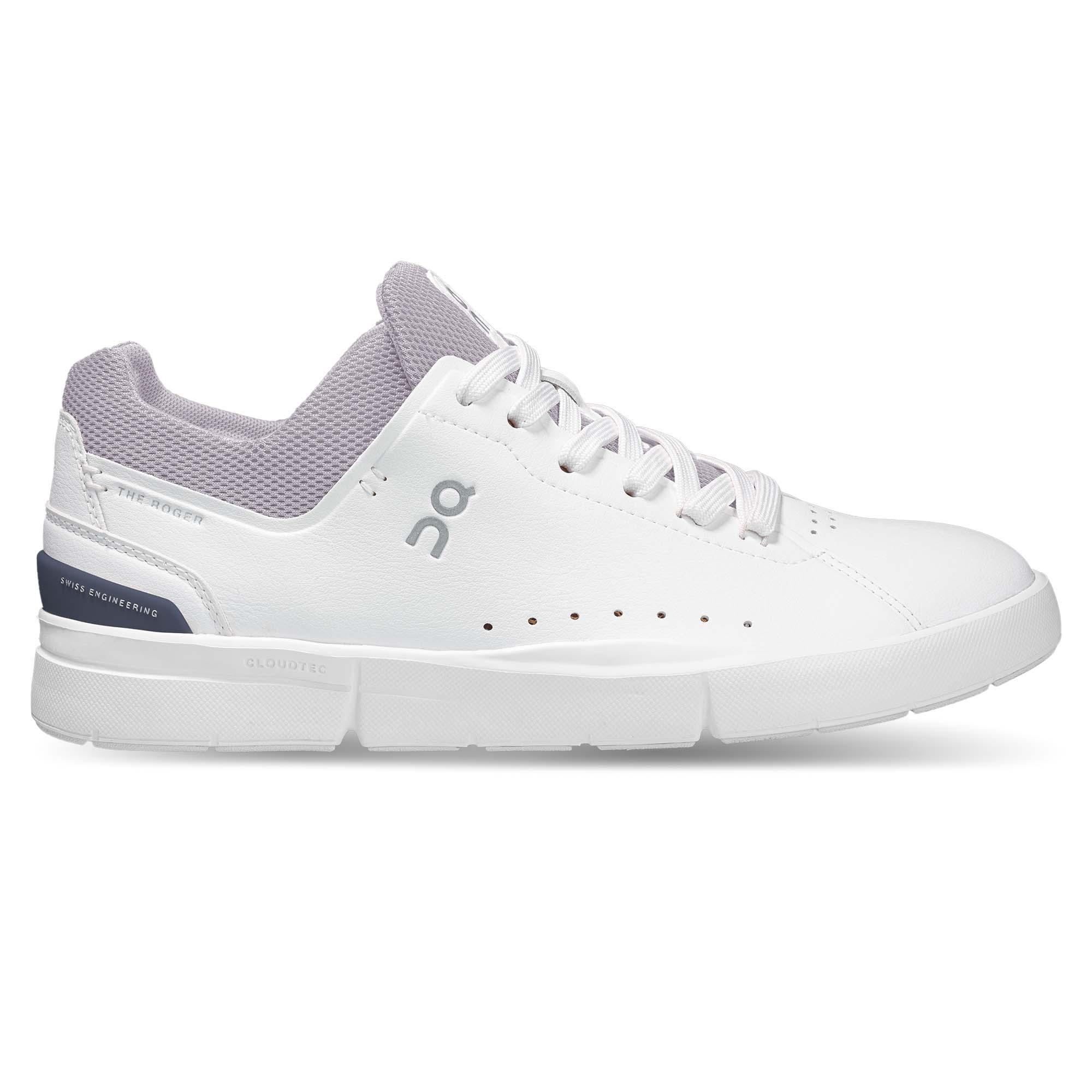 On Running The Roger Advantage - White/Lilac image
