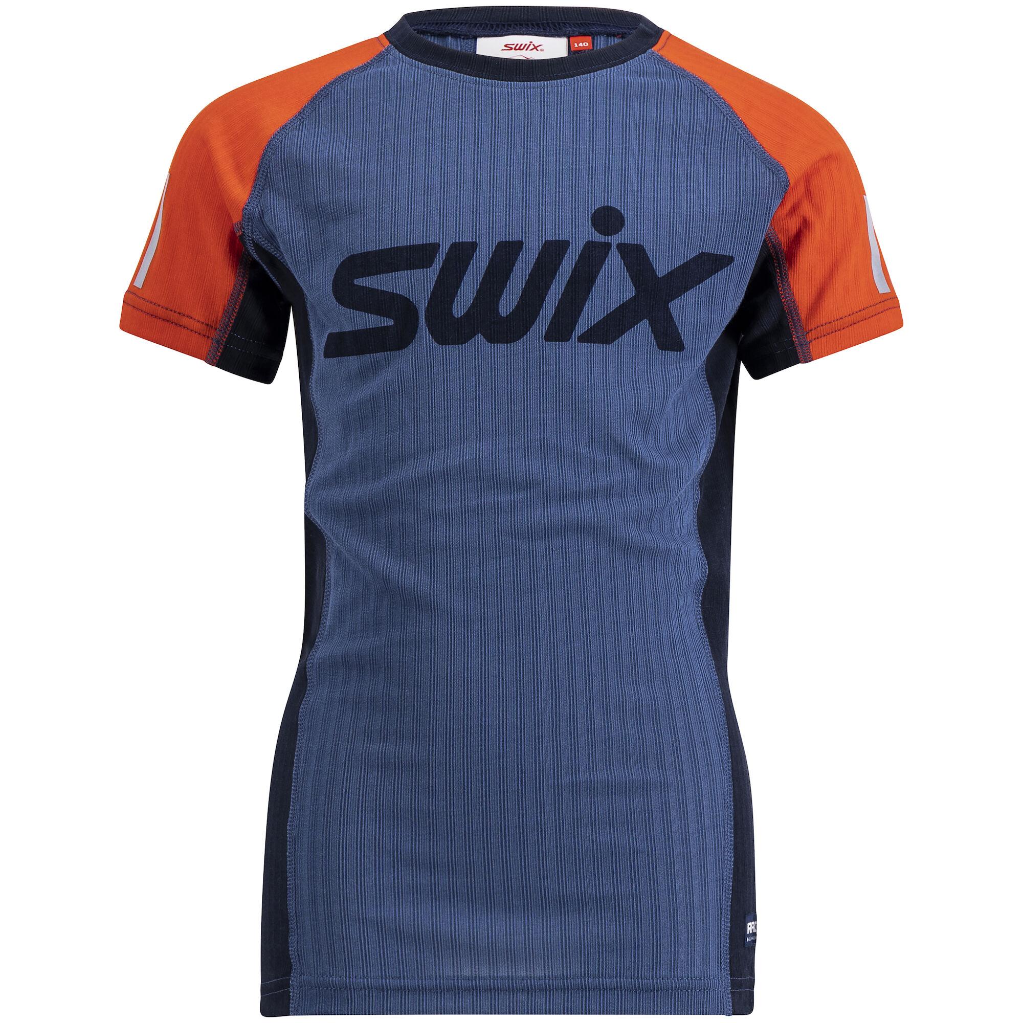 Swix textil Triko kr. rukáv Roadline RaceX - Lake Blue/Fiery Red image