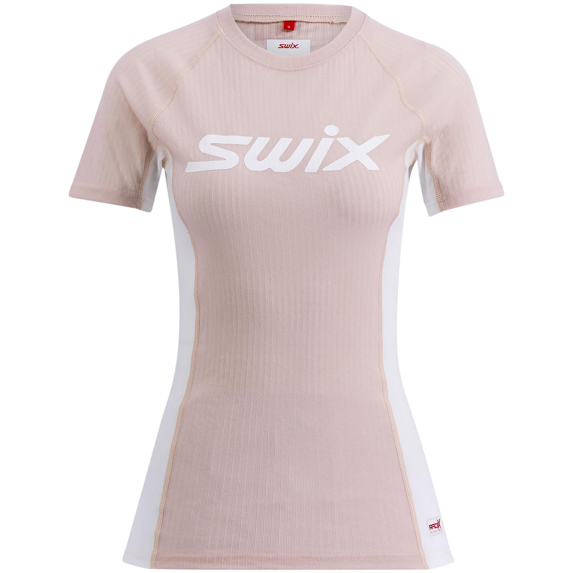 Swix textil Triko kr. rukáv RaceX - Peach Whip/Bright White image