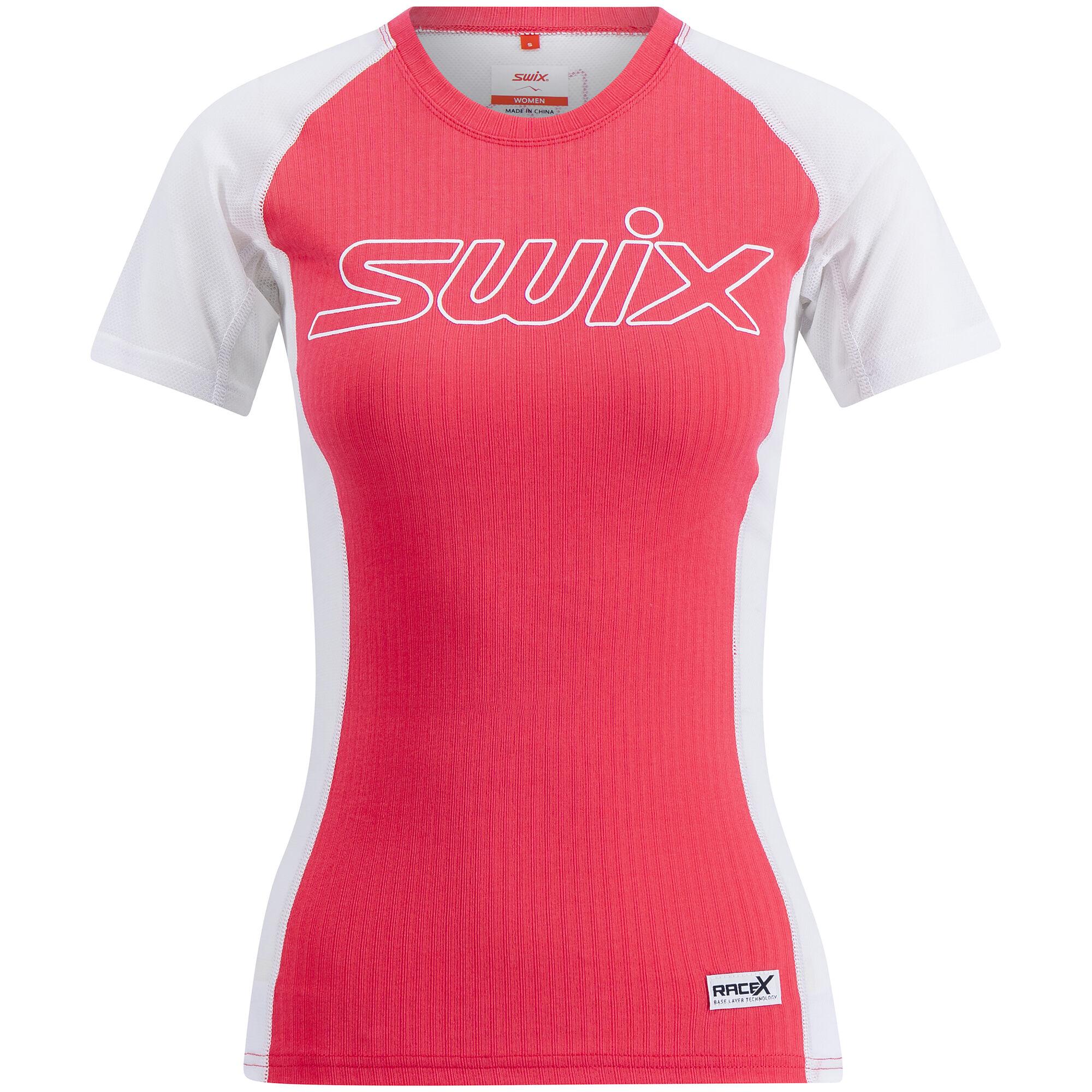 Swix textil Triko kr. rukáv RaceX Light - Cherry Berry/Bright White image