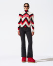 náhled Dámský svetr PERFECT MOMENT chevron roll neck sweater