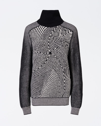 Dámský svetr PERFECT MOMENT wavy star roll neck sweater