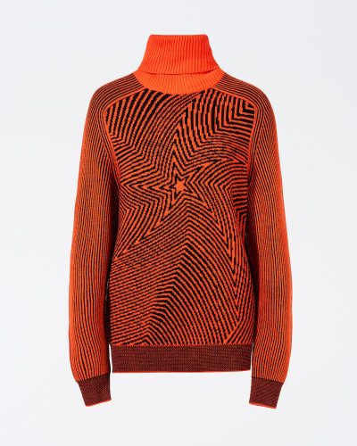 Dámský svetr PERFECT MOMENT wavy star roll neck sweater