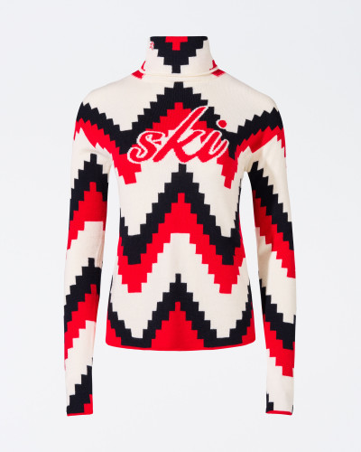 Dámský svetr PERFECT MOMENT chevron roll neck sweater