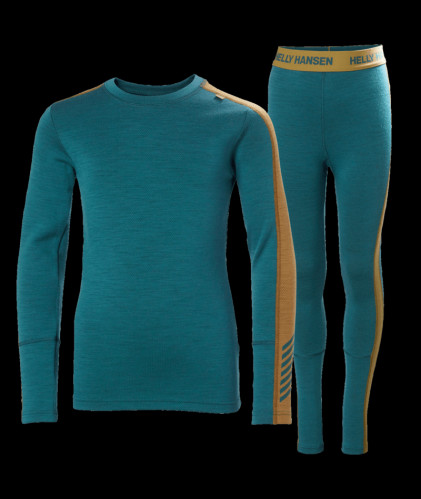 Dětské termoprádlo HELLY HANSEN JR LIFA MERINO MIDWEIGHT SET