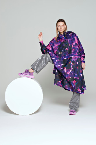 Unisex pláštěnka RAINKISS City Lights - Rain poncho